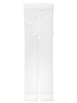 Girls' Footless Dance Tights by Marilyn Taylor in White - Dance Wear