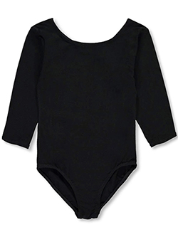 Girls' 3/4 Sleeve Dancewear Leotard by Marilyn Taylor in Black