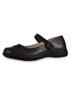 Girls' Mary Jane Shoes by Laura Ashley in brown and navy
