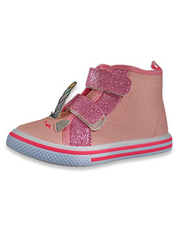 Glitter Unicorn Hi-Top Sneakers by Laura Ashley in Pink - $9.99