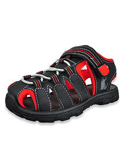 Boys' Sport Sandals by Rugged Bear in black/gray and black/red