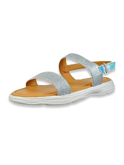 Girls' Glitter Strap Sandals by Laura Ashley in rose gold and silver