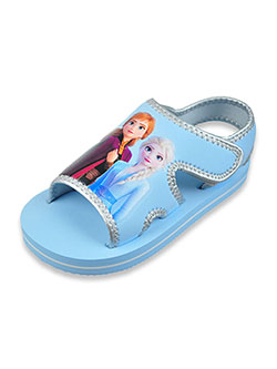 Girls' Open-Toe Sandals by Disney Frozen in Blue/silver, Shoes