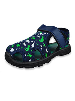Closed Toe Water Shoes by Rugged Bear in navy/green and pink, Shoes