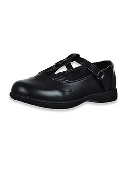 Girls' Leafvine T-Strap Shoes by Petalia in Black