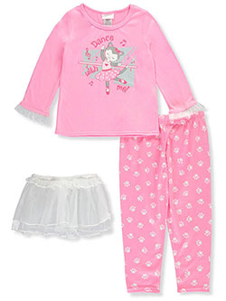 Girls' Dance with Me 3-Piece Pajama Set by Youngland in Pink/multi