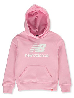 Girls' Logo Pullover Hoodie by New Balance in Pink