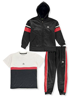 Boys' 3-Piece Joggers Set Outfit by RBX in Black