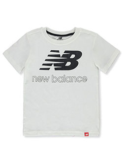Boys' T-Shirt by New Balance in White - $21.00