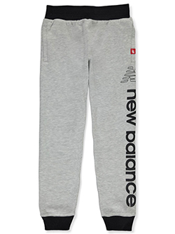 Boys' Joggers by New Balance in black, heather blue and heather gray - Sweatpants