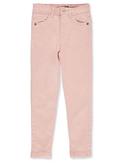 Girls' Twill Pants by Dreamstar in black, blue and rose