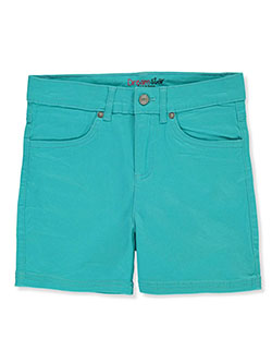 Girls' Twill Shorts by Dreamstar in Turquoise