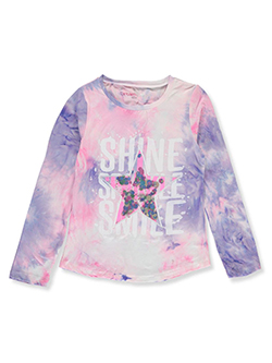 Girls' Long-Sleeved T-Shirt by Dreamstar in pink/multi and yellow multi - $9.99
