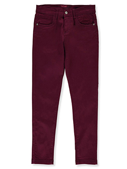 Girls' Classic Twill Pants by Dreamstar in berry, black, red and more