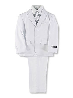 Big Boys' "Floe" 5-Piece Suit by Kidz World in White
