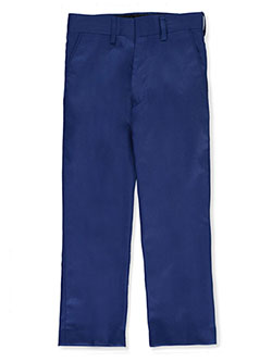 Boys' Flat Front Dress Pants by Vittorino in black and royal blue, Boys Fashion