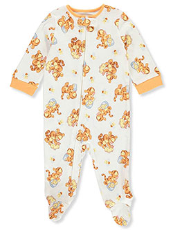 Winnie the Pooh Baby Boys' Footed Coverall by Disney in Orange, Infants
