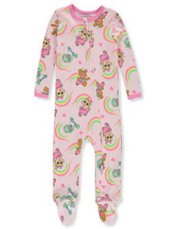 Rainbows Footed Coveralls by Muppet Babies in Pink