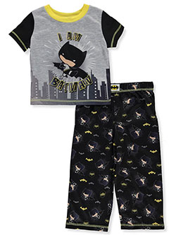 Boys' 2-Piece Pajamas by Batman in Black/gray