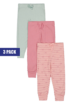 Girls' 3-Pack Relaxed Jogger Pants Set