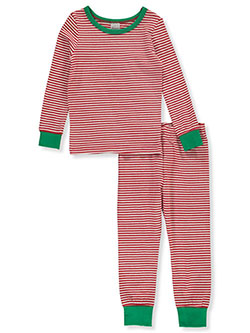 Baby Unisex Cotton Holiday Theme 2-Piece Pajama Set by Sleepimini in Red