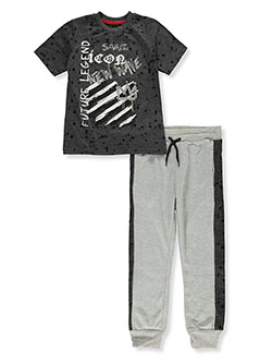 Legend 2-Piece Joggers Set Outfit by Prime Threads in Gray