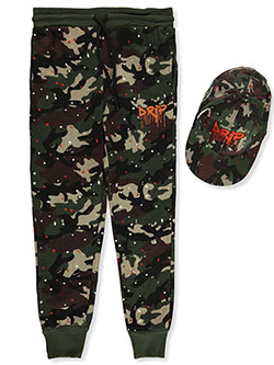 Drip Camo Joggers With Snapback Hat by Prime Threads in Camo