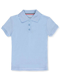 French Toast Girls' Picot Collar S/S Polo