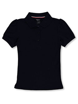 Girls' S/S Knit Polo by French Toast in black, blue, yellow and more