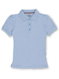 Girls' S/S Knit Polo by French Toast in blue, gold, yellow and more
