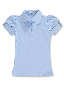 S/S Knit Polo by French Toast in blue and navy - $9.99