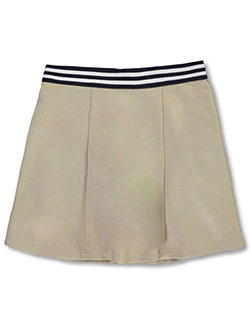 Contrast Waistband Scooter Skirt by French Toast in khaki and navy - Shorts/Skorts