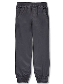 Boys' Twill Joggers by French Toast in black, gray and khaki, School Uniforms