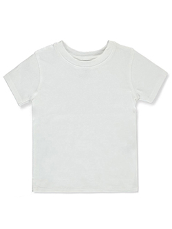 Boys' Basic Crew Neck T-Shirt by French Toast in White