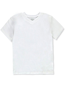 Boys' Basic V-Neck T-Shirt by French Toast in White, Boys Fashion