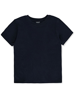 Boys' Basic Crew Neck T-Shirt by French Toast in Navy, Boys Fashion