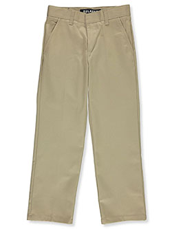 Wrinkle No More Relaxed Fit Twill Pants by French Toast in khaki and navy - $19.99