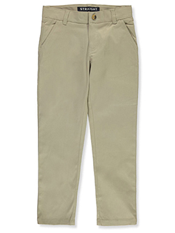Boys' Straight-Fit Chino Pants by French Toast in khaki and navy