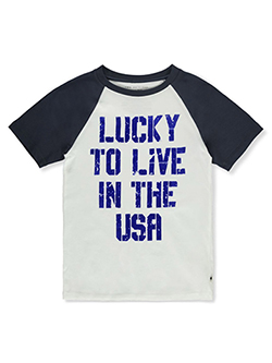 Graphic Raglan T-Shirt by Lucky Brand in White - $7.99