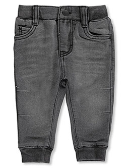 Baby Boys' Alan Knit Joggers by Levi's in charcoal gray and denim wash - $19.99