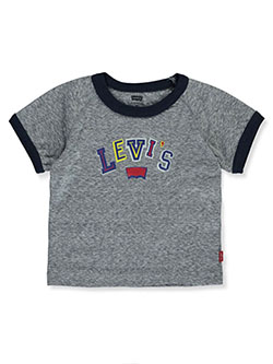 Baby Boys' T-Shirt by Levi's in charcoal gray and red - T-Shirts