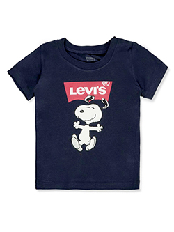 Baby Boys' Snoopy T-Shirt by Levi's in navy and red - T-Shirts