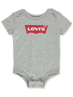 Baby Boy's Classic Logo Bodysuit by Levi's in Gray, Infants