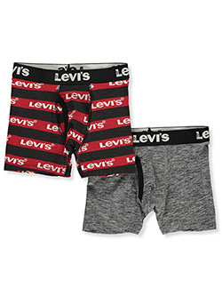 Boys' 2-Pack Boxer Briefs by Levi's in Black