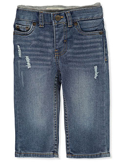 Baby Boys 514 Straight Pull-On Denim Pants by Levi's in Medium blue