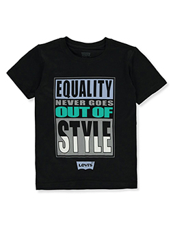 Boys' Equality T-Shirt by Levi's in black and white