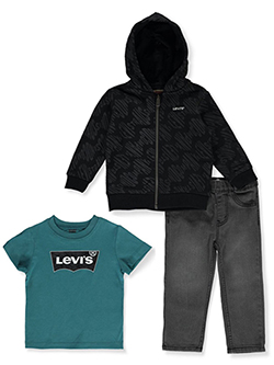 Boys' 3-Piece Jeans Set Outfit by Levi's in Gray