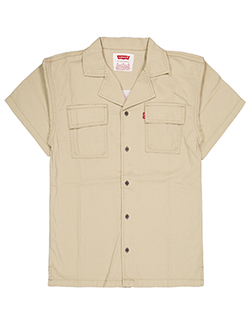 Levi's Boys' Short-Sleeve Cargo Utility Shirt