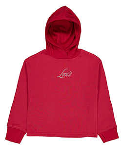 Levi's Girls' Pull-On Turtleneck Crew Logo Hoodie