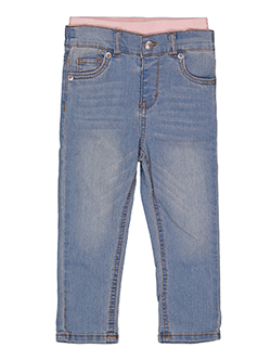 Levi's Baby Girls' Pull-On Skinny Jeans with Ribbed Elastic Waistband